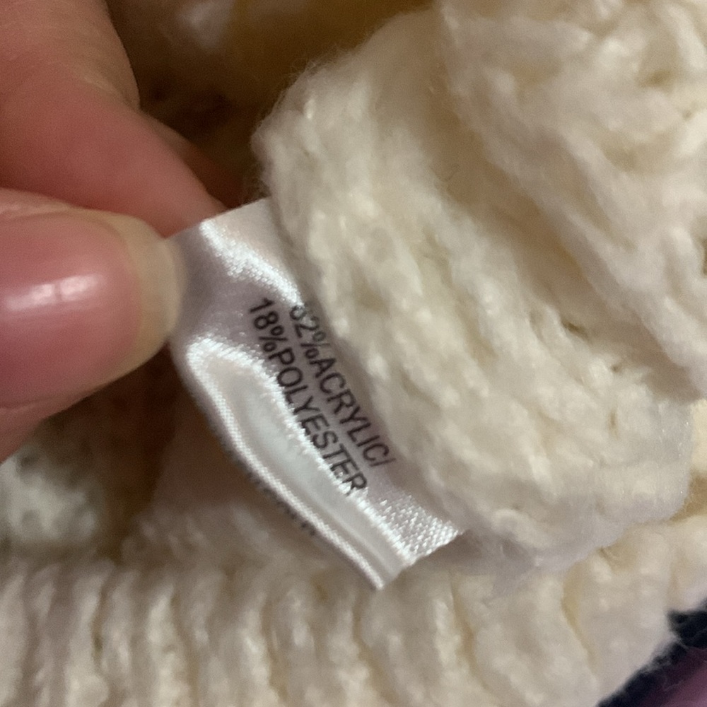 Q&A Cream Knit Button Down Sweater Medium M - Picture 4 of 5